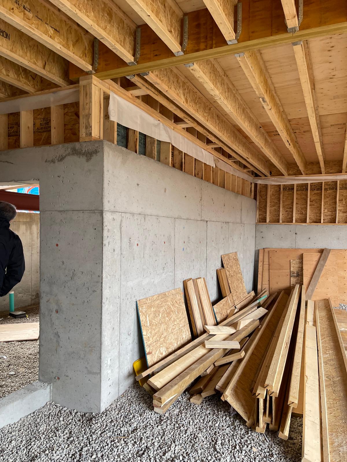 Foundation construction done by Albari Construction at a residential site in Markham.